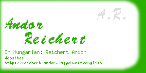 andor reichert business card